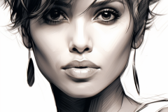 axlh_soh_Artistic_interpretation_of_Halle_Berry_line_art_style__696291de-e8d0-48ef-acb6-839803e6ee4b